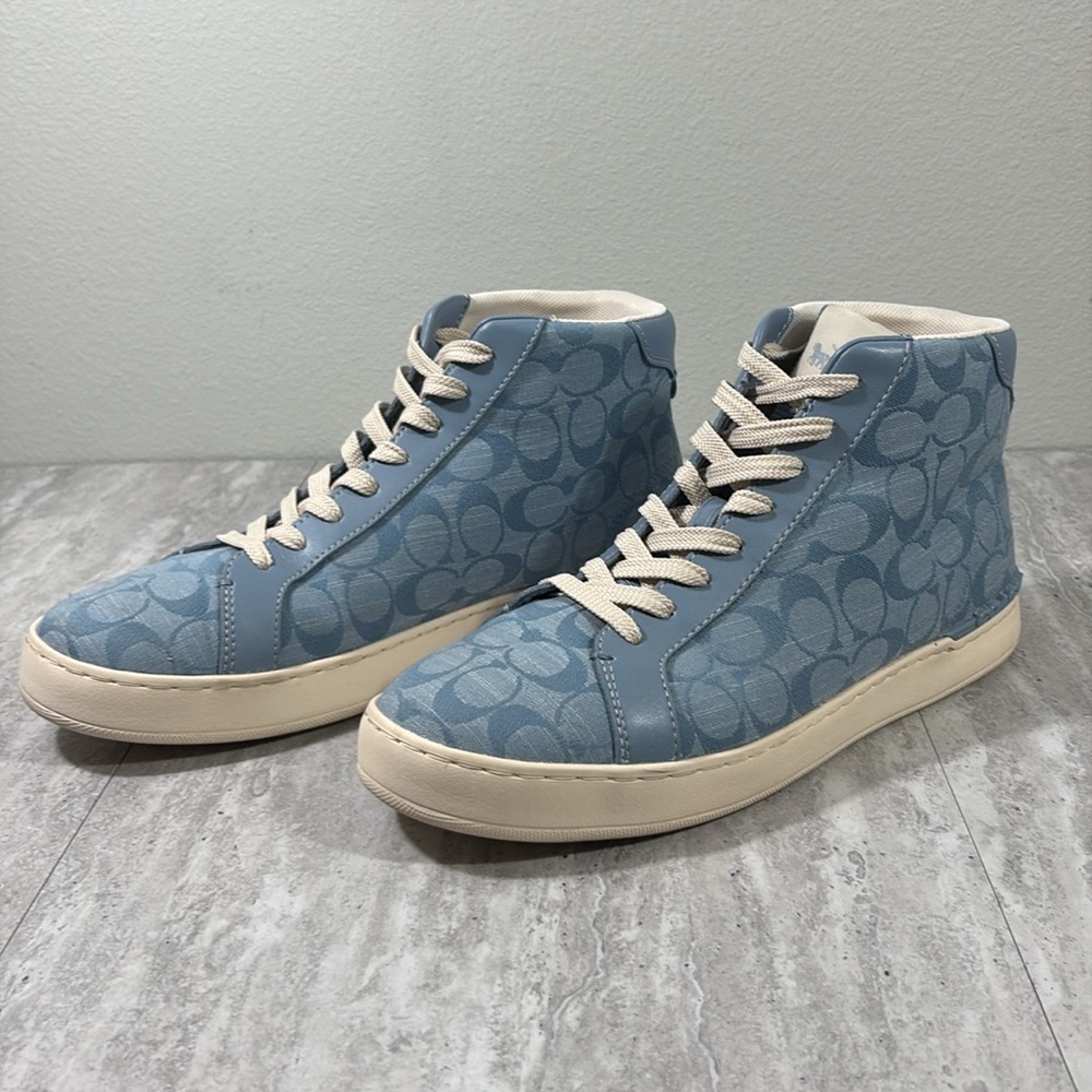 Coach Clip High Top Sneaker, Men’s sz 11, Cornflower Blue
